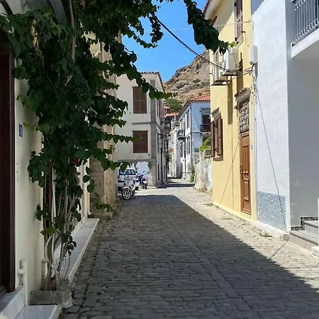 Διαμέρισμα Σε Ανακαινισμένο Αρχοντικό 19Ου Αιώνα, Κέντρο Μύρινας Buitenkant foto